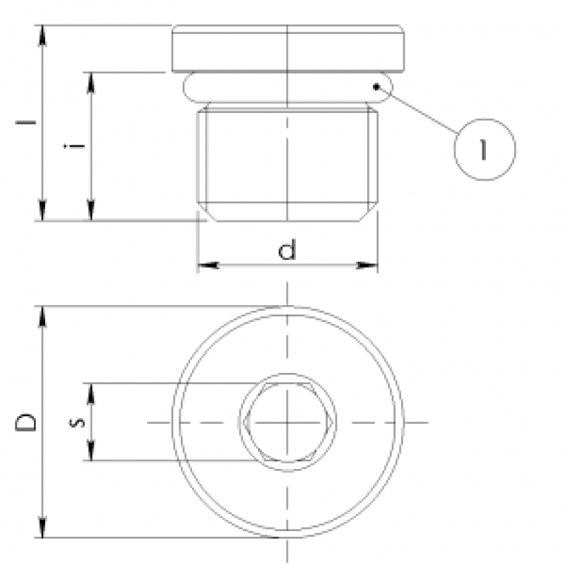 Tappo TCEI SAE J514 con OR in acciaio zincato