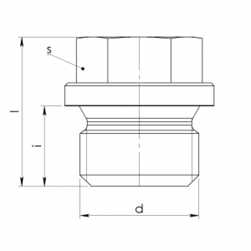 Tappo DIN 910 in acciaio zincato